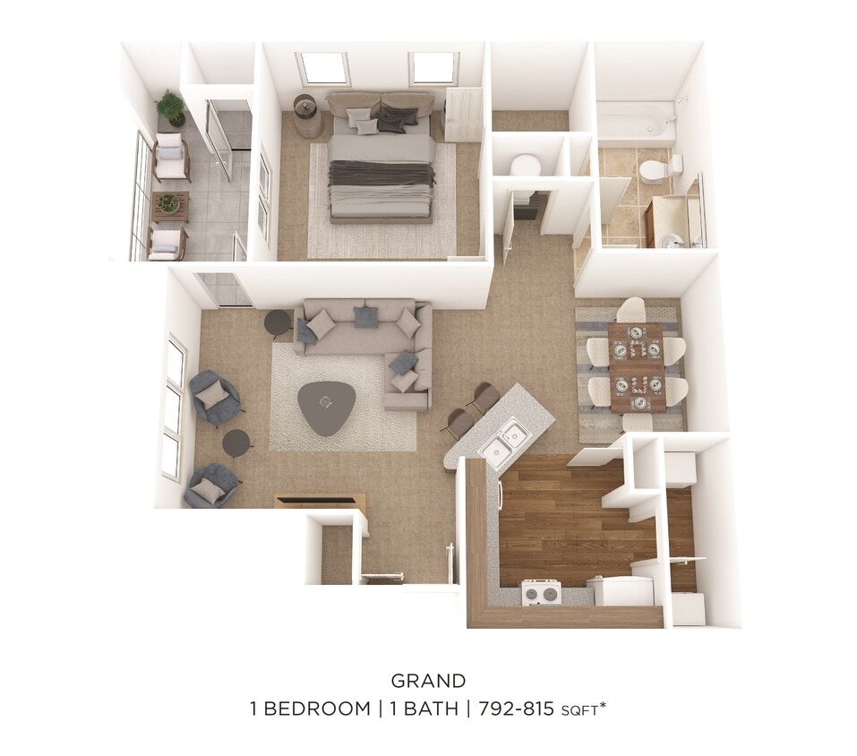 Floor Plan - One Bedroom