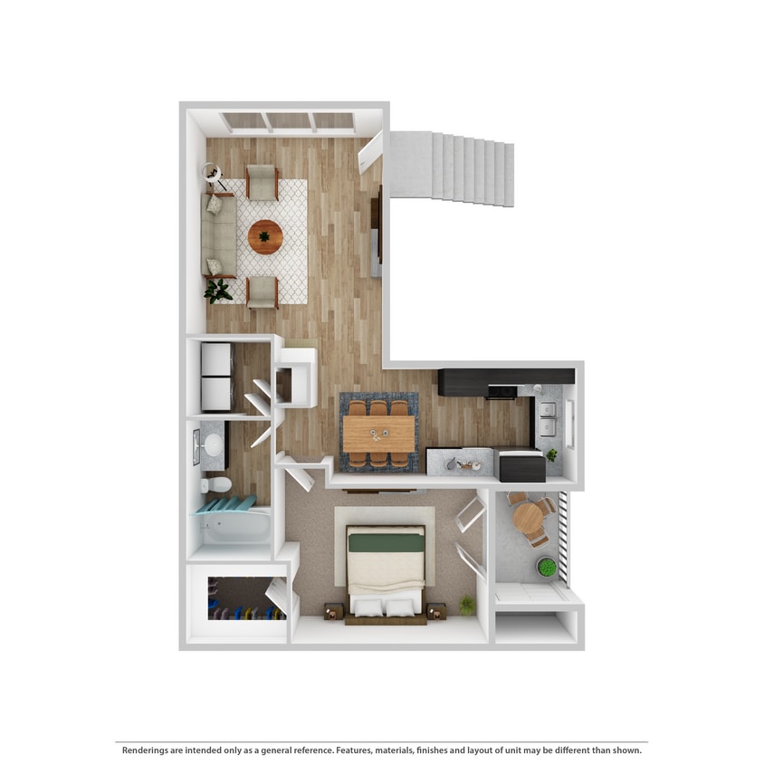 Floor Plan - 1x1 Large