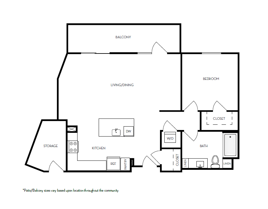 Floor Plan - 1x1e