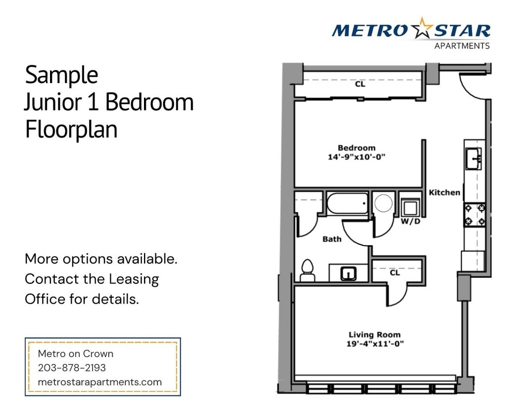 Floor Plan - Jr One Bed