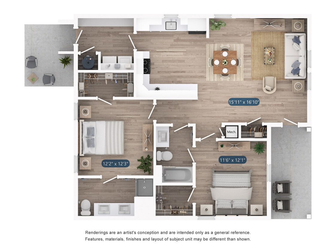 Floor Plan - Cottage B1
