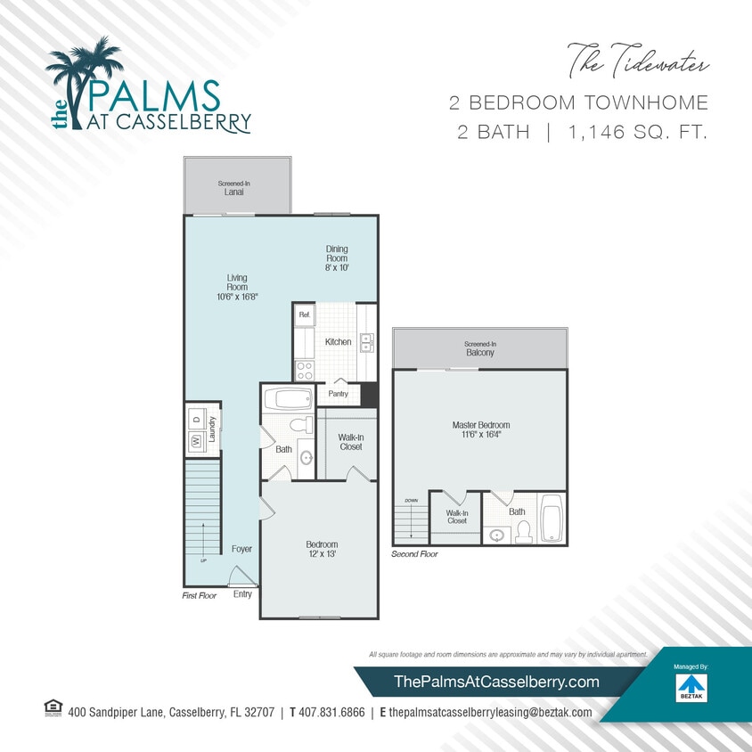 Floor Plan - The Tidewater Townhome