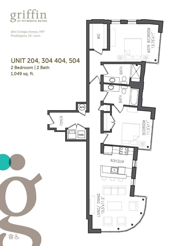 Floor Plan - Two Bedroom