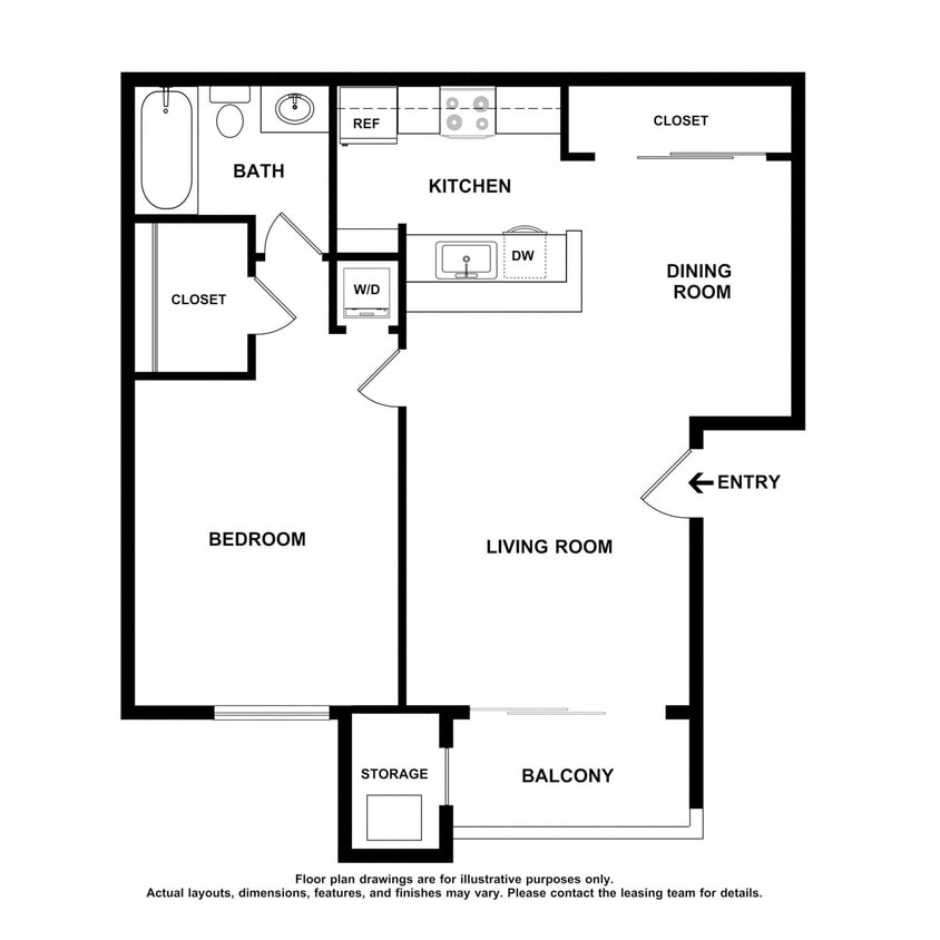 Floor Plan - 1x1