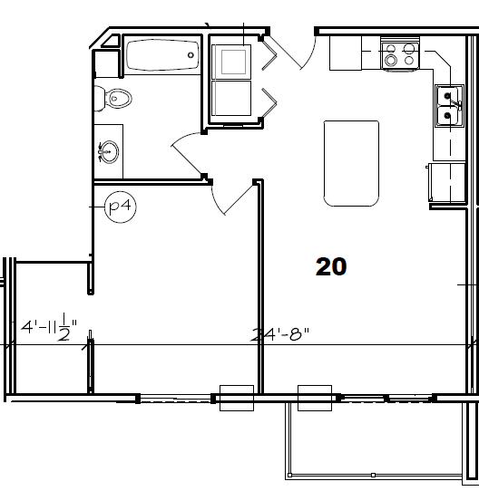 Floor Plan - 1 Bed / 1 Bath / 1 Stall Detached Garage / Uppe...