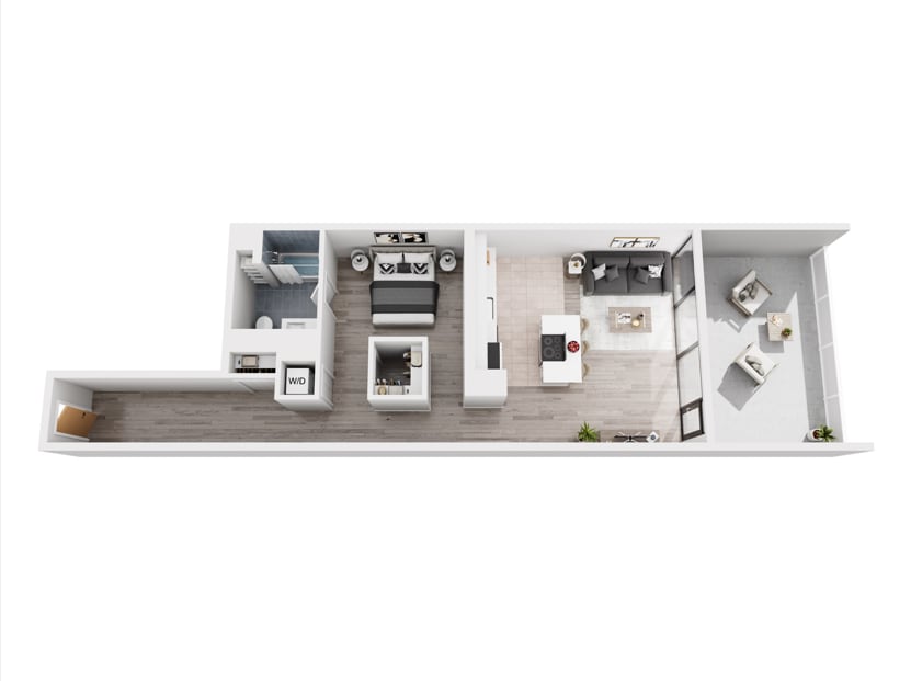 C1 - 1106 floor plan Lake and Wells - C1 - 1106