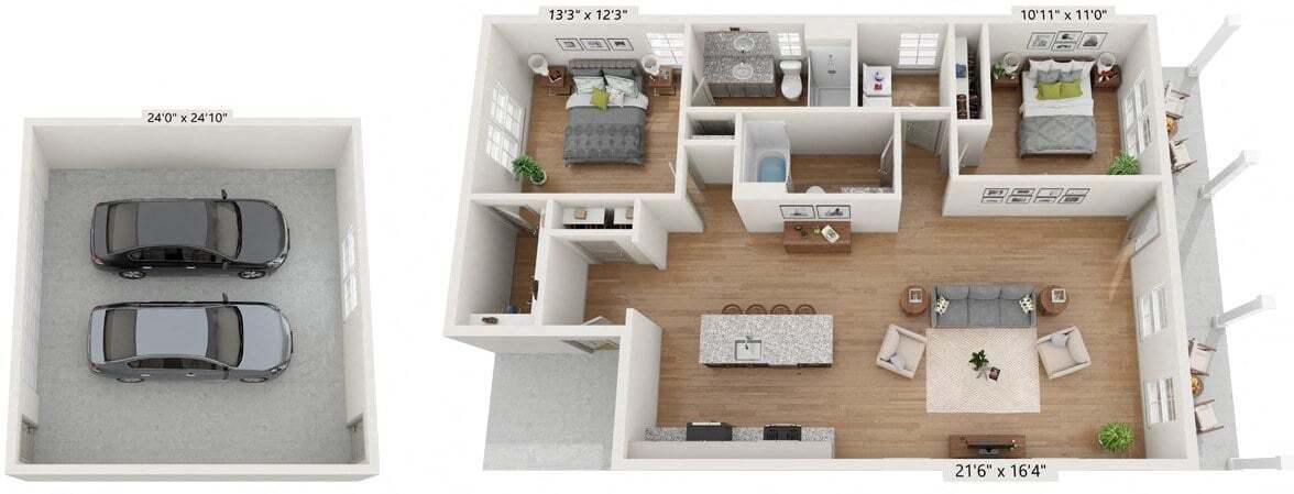 Floor Plan - Cottage - Harlequin