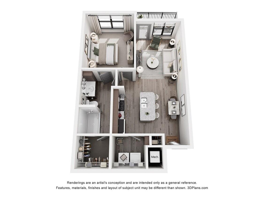 Alexander 1 Bed 1 Bath - Alexander