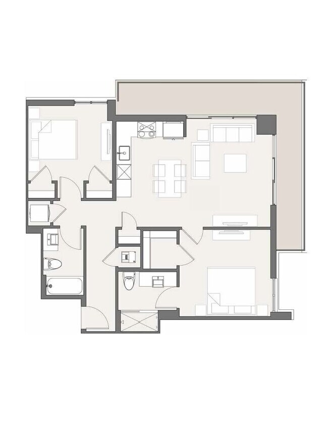 B2 floor plan The Vibe Miami - B2