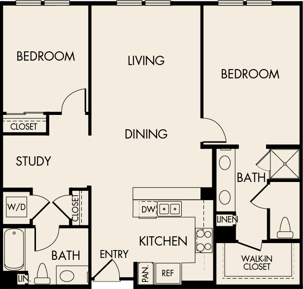 Floor Plan - 22C: The Davinci Large