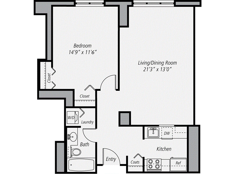 1BR/1BA - A5