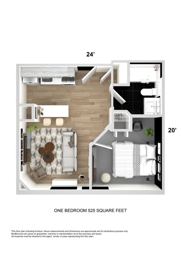 Floor Plan - One Bed B