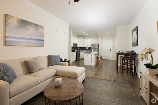 The Savannah - 2BR, 2BA - 1,152SF - Living Room / Kitchen - Retreat at Sumter