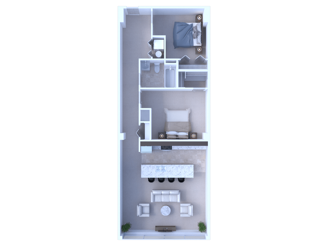 1 Bedroom / 1 Bathroom w/ Den - 1099 - 1 Bedroom / 1 Bathroom w/ Den - 1099