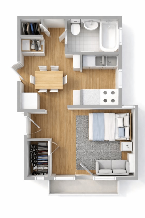 Floor Plan - Studio