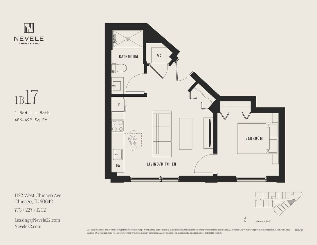 Floor Plan - 1B17