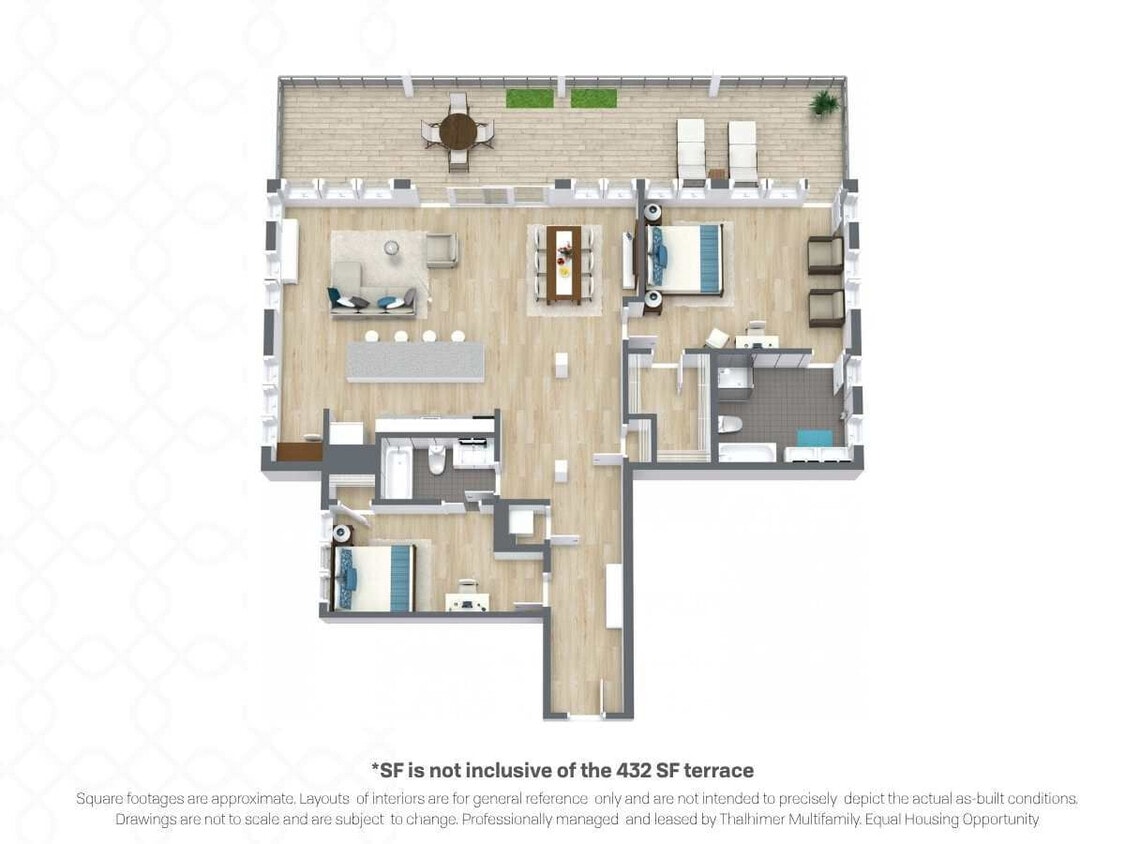 Floor Plan - Mayo | +432 sqft Terrace