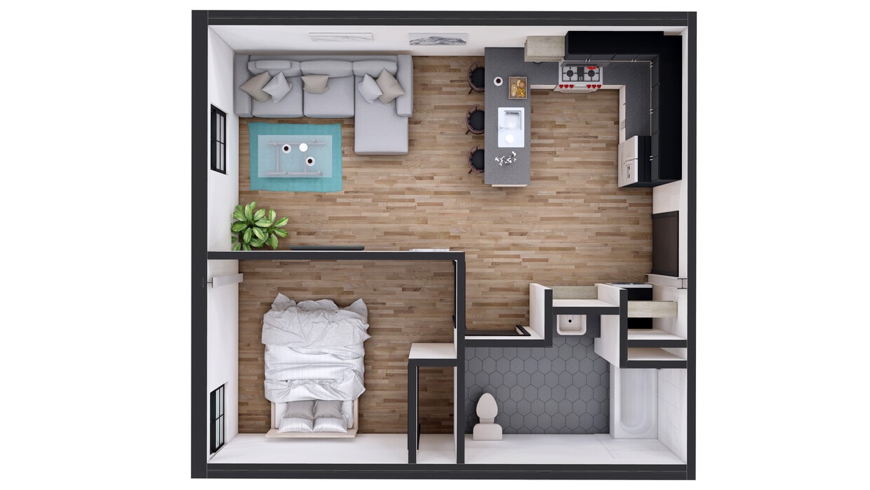 Floor Plan - 1-Bedroom