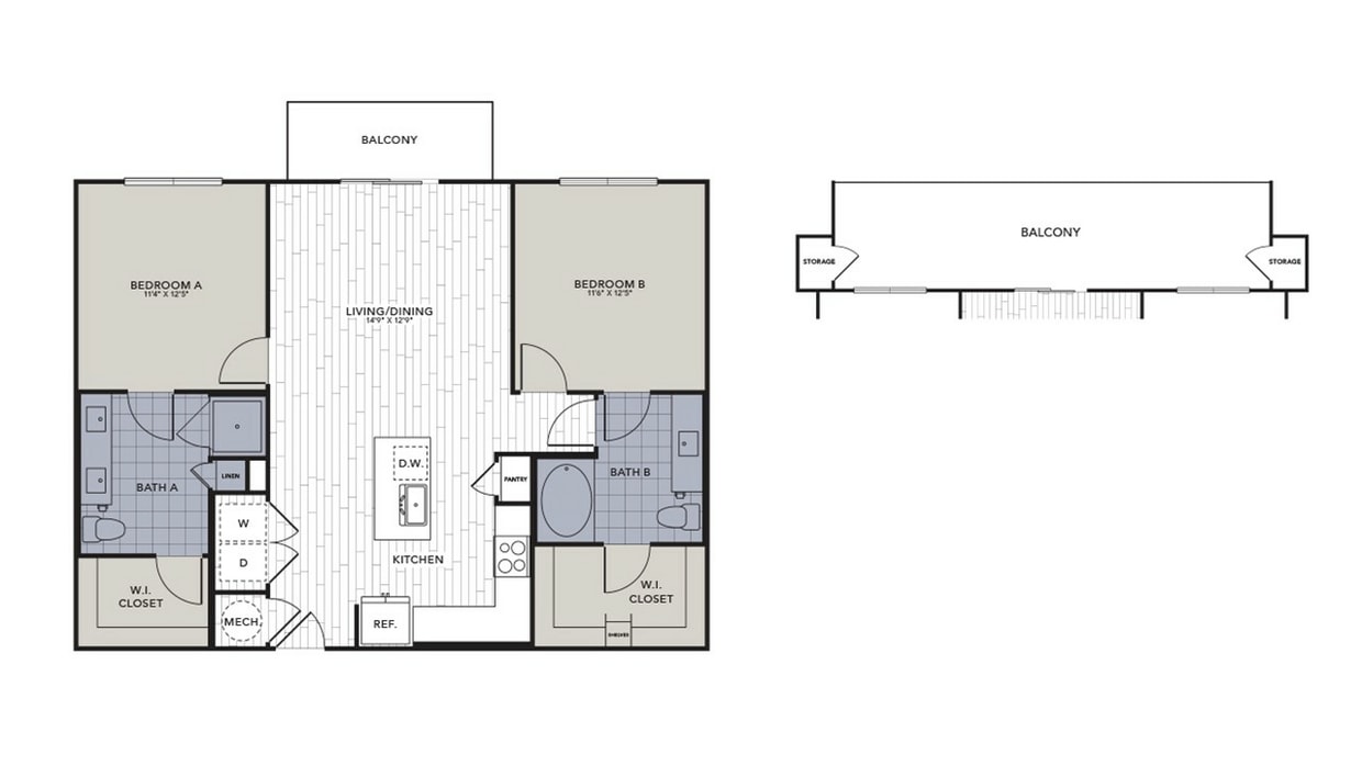 B2.2.jpg - B2.2 - Two Bedroom, Two Bathroom