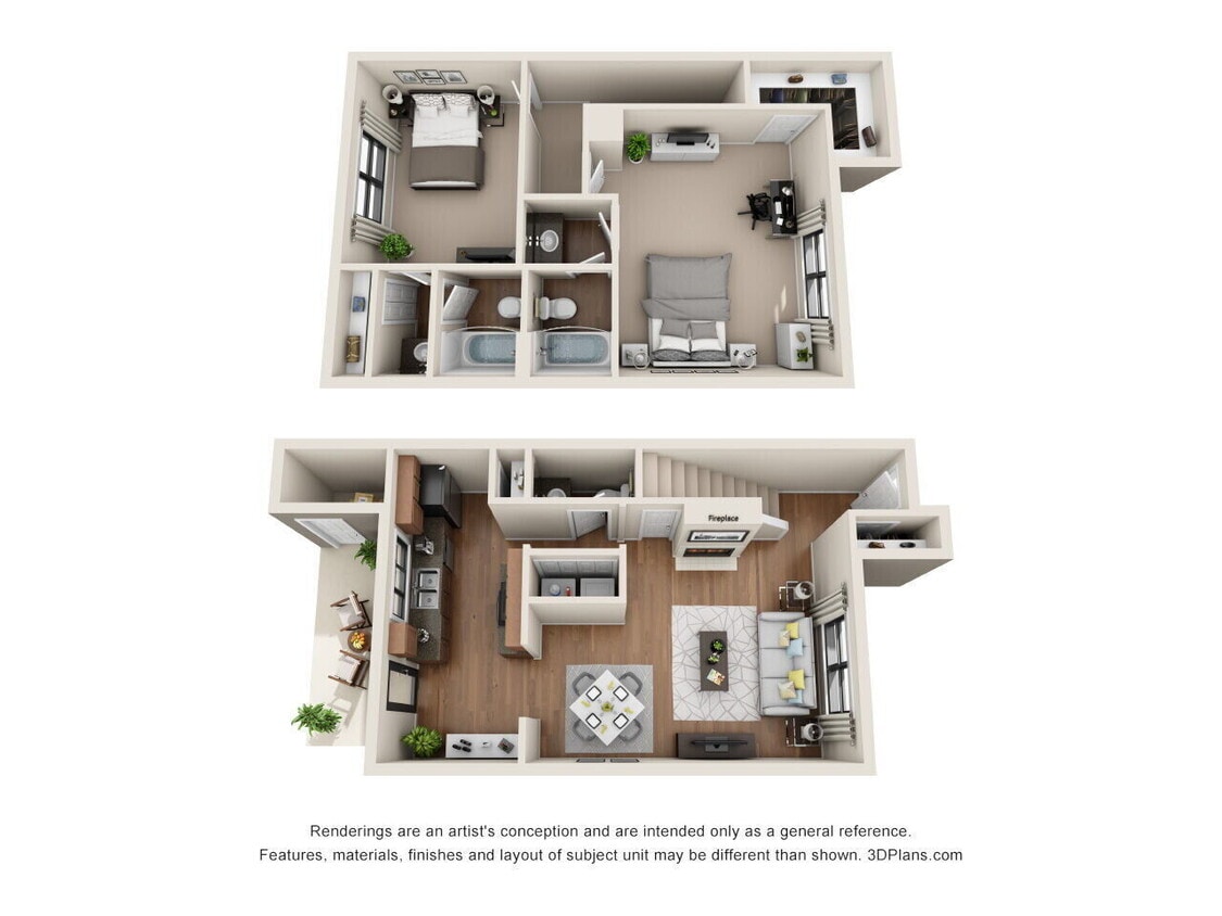 Floor Plan - B2R - Bishop Townhouse