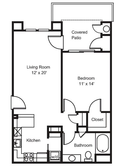 1BR/1BA - 1 Bed 1 Bath