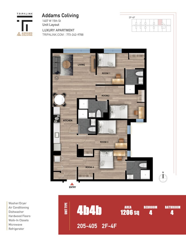 Floor Plan - Unit 305