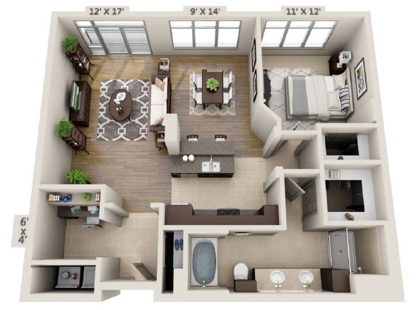 Floor Plan - A1F- Renovated