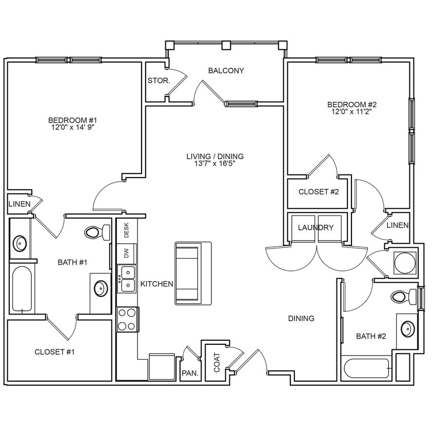 Capital Place at Southwood - Capital Place II - Alt - 2 Beds - 2 Baths - 1276 Sq. ft. - Capital Place II - Alt