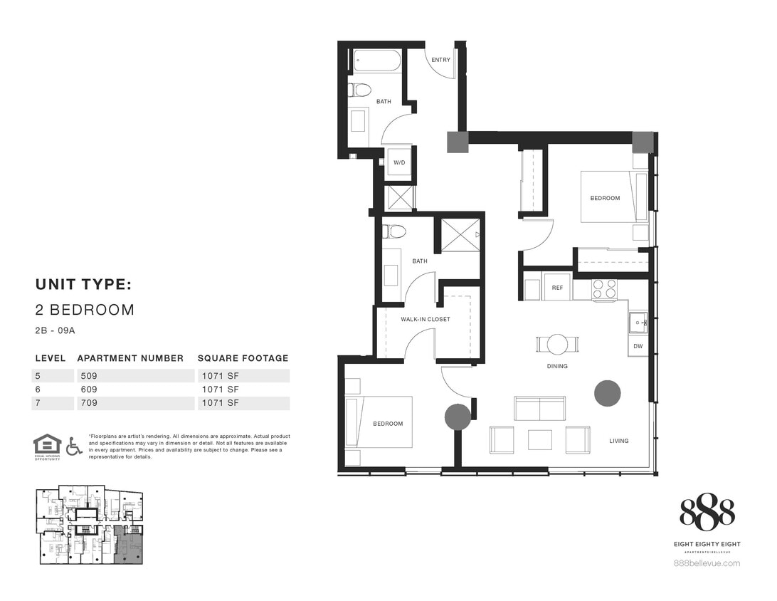 Floor Plan - 2X2 09A