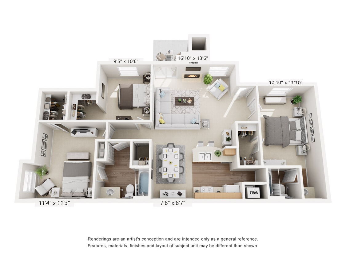 Floor Plan - Three Bedroom