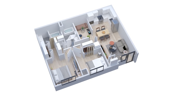 Floor Plan - B1F - 2x2