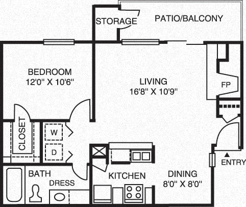 Floor Plan - 1B Renovation 2