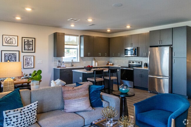2BR, 2BA - 1,241SF - Living Area - One Hundred Forge