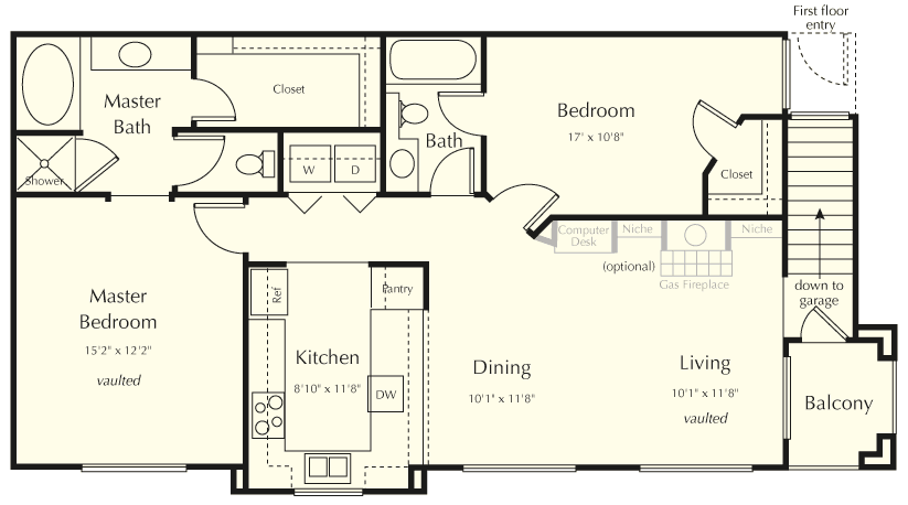 Floor Plan - 2AU 1 Terracina