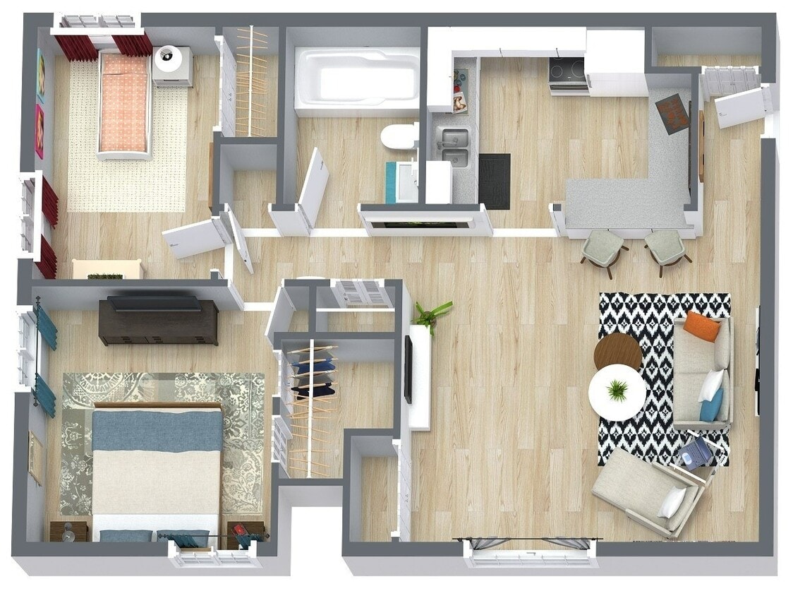 Floor Plan - Two Bedroom