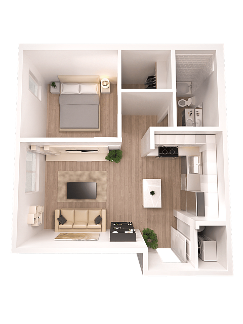 Westinghouse - 1x1 C Floorplan - The Westinghouse