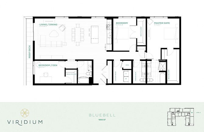 Floor Plan - Bluebell | Penthouse