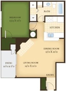 Floor Plan - The Oak - Renovated