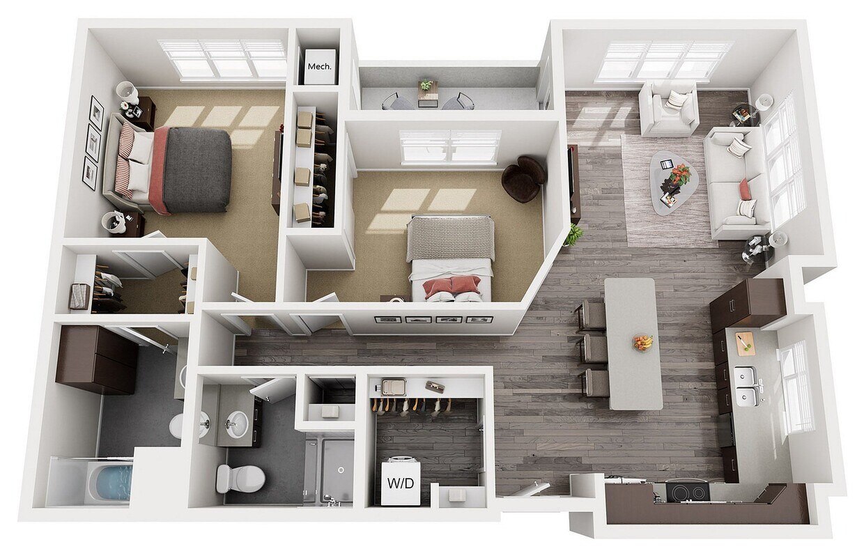 Floor Plan D3.1 | 22 Slate | Apartments in Madison, WI - D3.1
