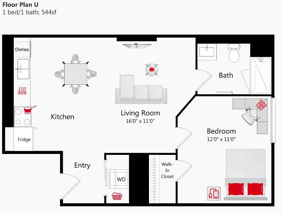 Floor Plan - Boutique Suite S