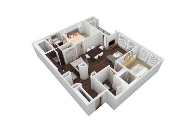 Floor Plan - VU - 2X2B