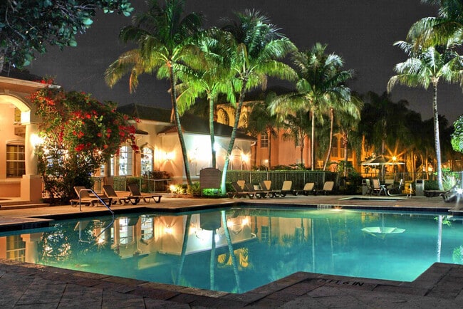 Nightime View of Pool - The Grove at Turtle Run