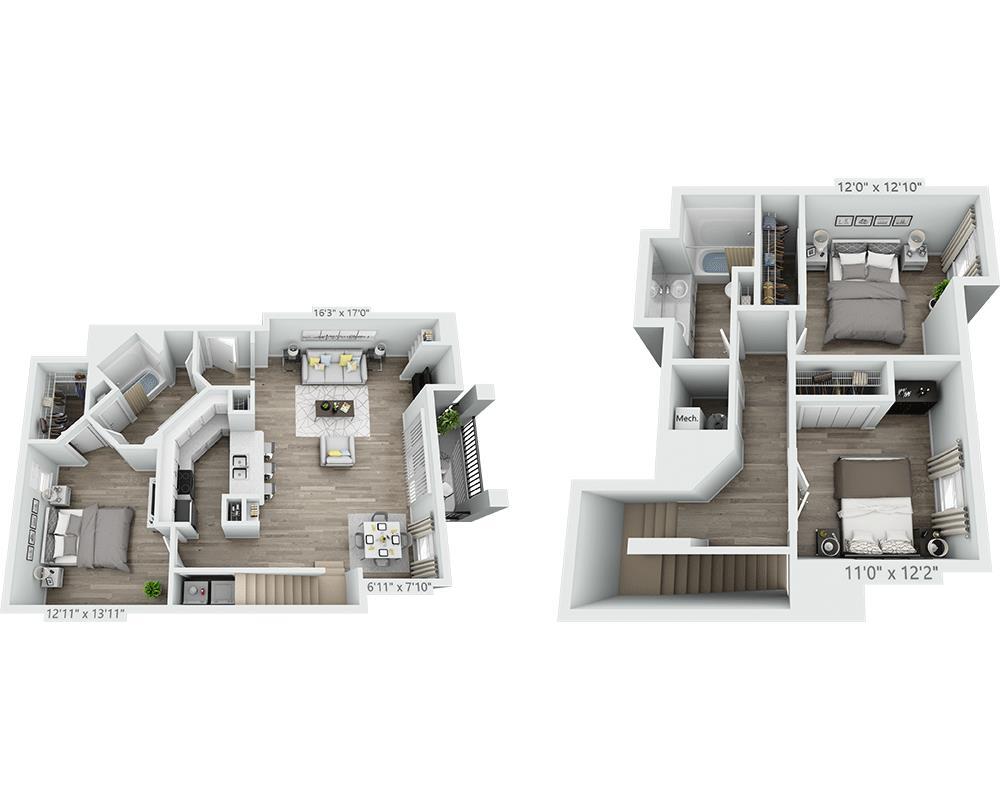 Floor Plan - Three Bedroom C2T
