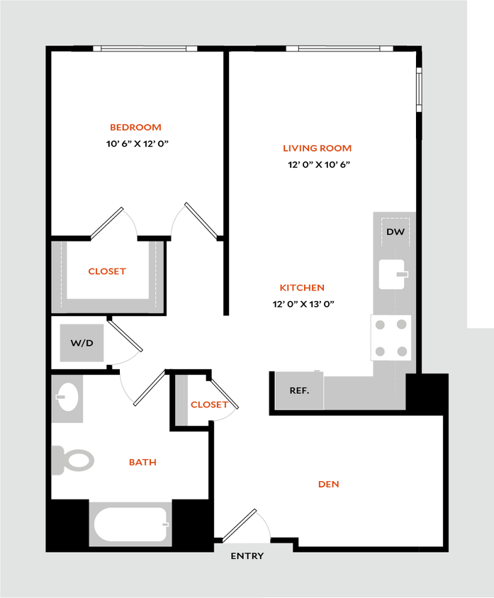 Floor Plan - Plan 1P
