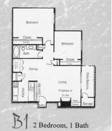 B1.png - 2 bed/1 bath