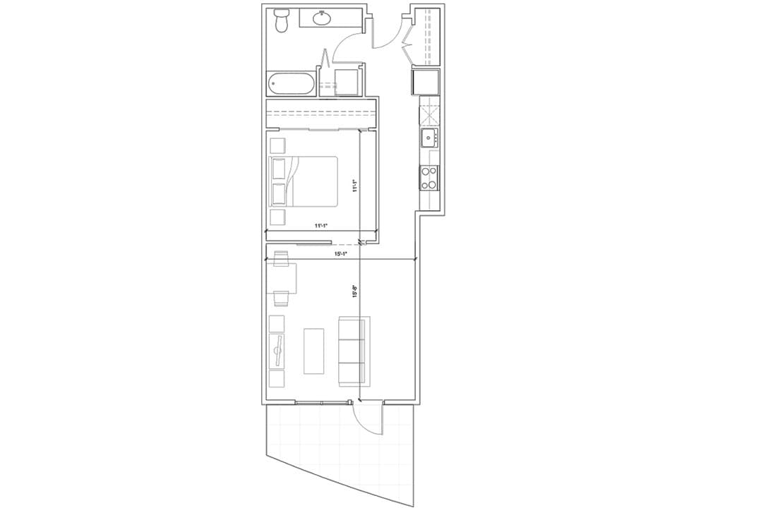 Floor Plan - 1x1 A4