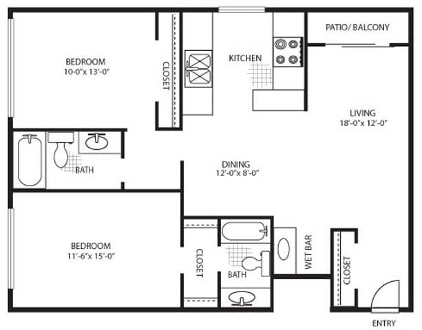 Floor Plan - The Violet Premium
