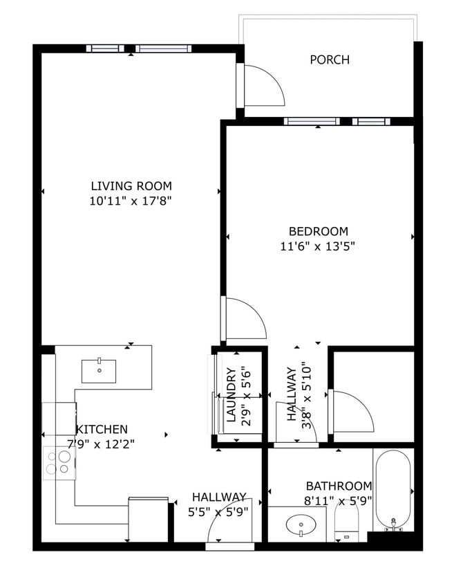 Floor Plan - 1x1 C