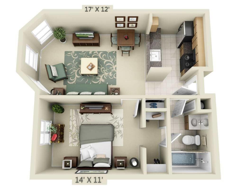 Floor Plan - Pierce (A1A)