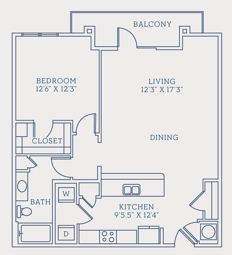 Circa Uptown - A3 - 1 Beds - 1 Baths - 942 Sq. ft. - A3
